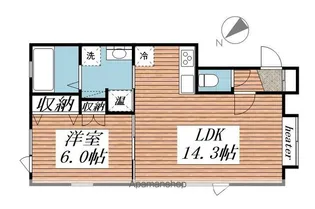 パリ・クリスタル文苑2番館【2階】の間取り
