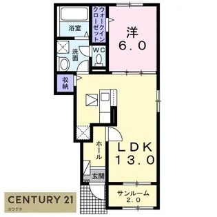 プレミアファイン【1階】の間取り