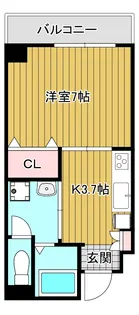 アールグレイ大橋マンション【7階】の間取り
