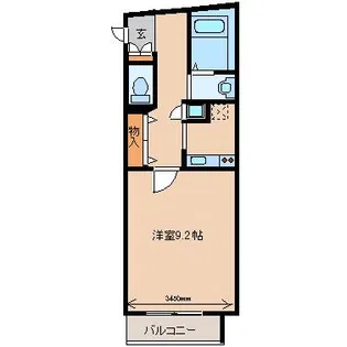 エストコート【3階】の間取り