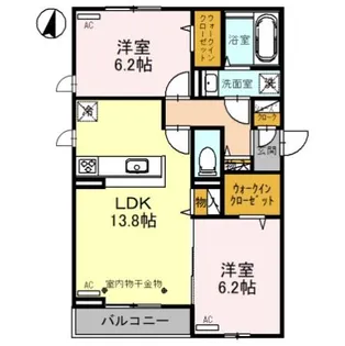 ファーストステージ飯田【2階】の間取り