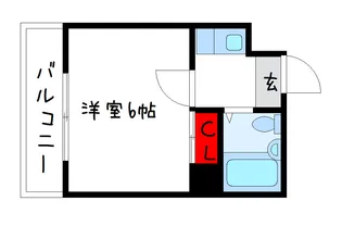 エクセル大野芝【4階】の間取り
