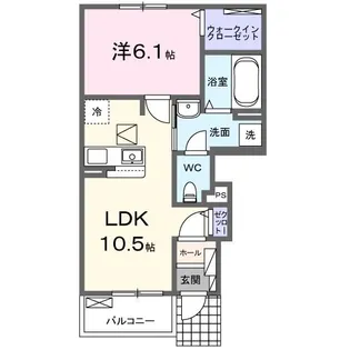 レーヴ【1階】の間取り