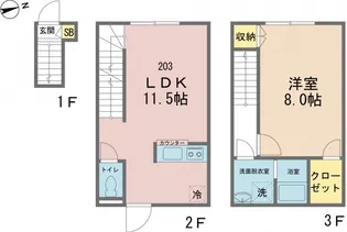 カインドネス南砂町【2階】の間取り