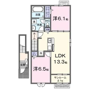 サンリット高尾台【2階】の間取り