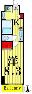 釜鳴マンション【5階】の間取り