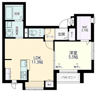 RIKEENO渋谷本町【2階】の間取り
