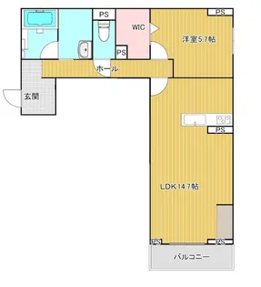 グランレーヴ大宮【1階】の間取り