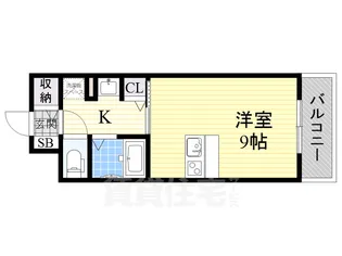 メゾン デ ノムラ島之内【6階】の間取り