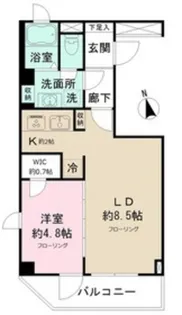 リテラス九段南【8階】の間取り