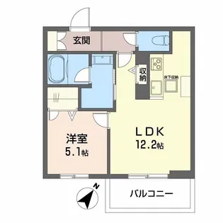 エターナ【1階】の間取り