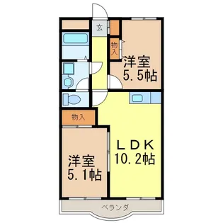 THE ROYAL【3階】の間取り