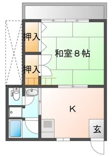 コーエーハイツ白崎【2階】の間取り