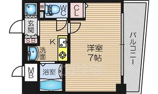 エスリード東梅田【3階】の間取り