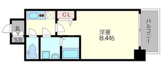 プランドール江戸堀レジデンス【10階】の間取り