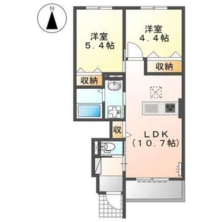 ソルトグラス【1階】の間取り