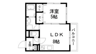 セレニティ池田A棟【1階】の間取り