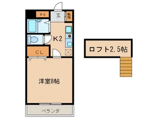 サンパークビル【4階】の間取り