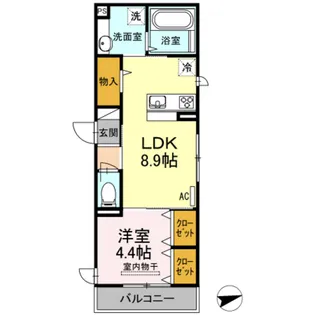 フェアリー五日市中央【3階】の間取り
