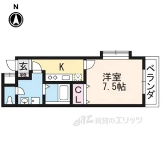 メゾン カミング【1階】の間取り