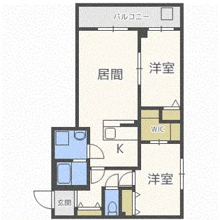フェリジータ宮ヶ丘【2階】の間取り