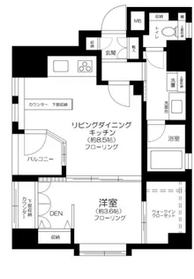 ディ・レジデンセス銀座東【5階】の間取り