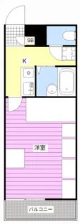 レオパレスやまぶき【1階】の間取り