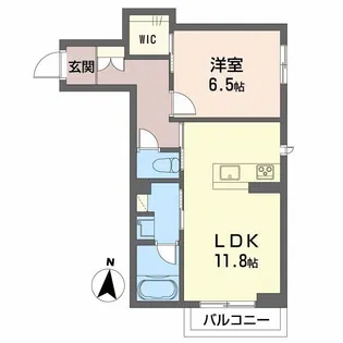シャーメゾン南白土【1階】の間取り