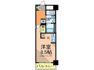 Will DO浜崎通【9階】の間取り
