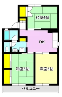 セジュール【2階】の間取り