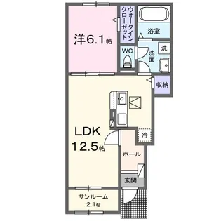 スリム 875【1階】の間取り