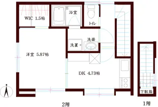 廣神ハウス【2階】の間取り