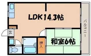 ルモンド楓【1階】の間取り