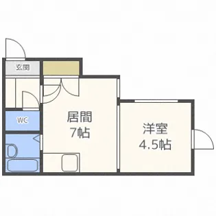 エステート美和南4条【3階】の間取り