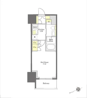 プライムメゾン大塚【16階】の間取り