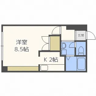 トミイビルNo.17【8階】の間取り