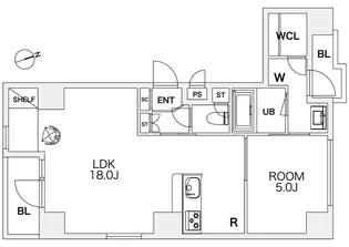 エスペランサ神田小川町【7階】の間取り
