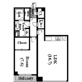 TOKYO SEA SOUTH ブランファ-レ【12階】の間取り