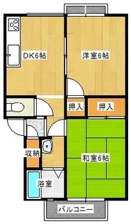 パナハイツアベニュー東棟【2階】の間取り