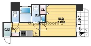 エイペックス大阪城西【8階】の間取り