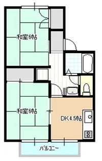 プレジール山陽【1階】の間取り