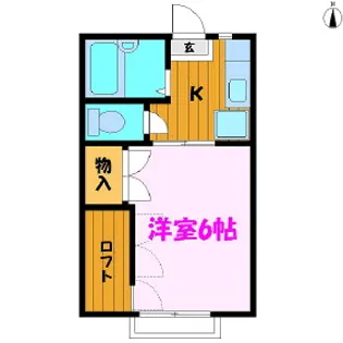 福島県郡山市備前舘1【アパート】の間取り