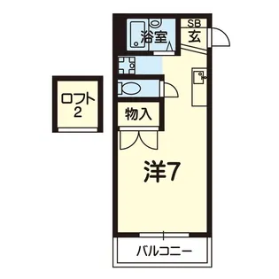 1Rの間取り画像
