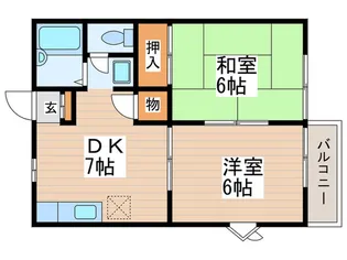 ルナハイツ【2階】の間取り
