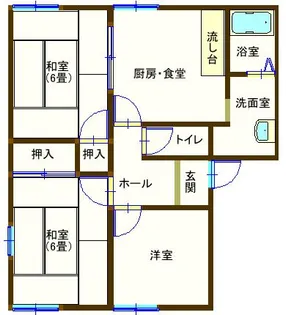 ラフォーレ福居【1階】の間取り