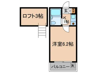 ハイム中原【2階】の間取り