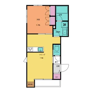 愛知県名古屋市西区則武新町2【マンション】の間取り