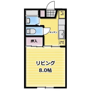 プレジール B【1階】の間取り