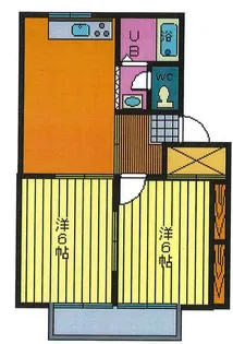 山形県山形市芳野【アパート】の間取り