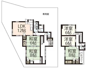 広島県安芸郡海田町新町【一戸建】の間取り